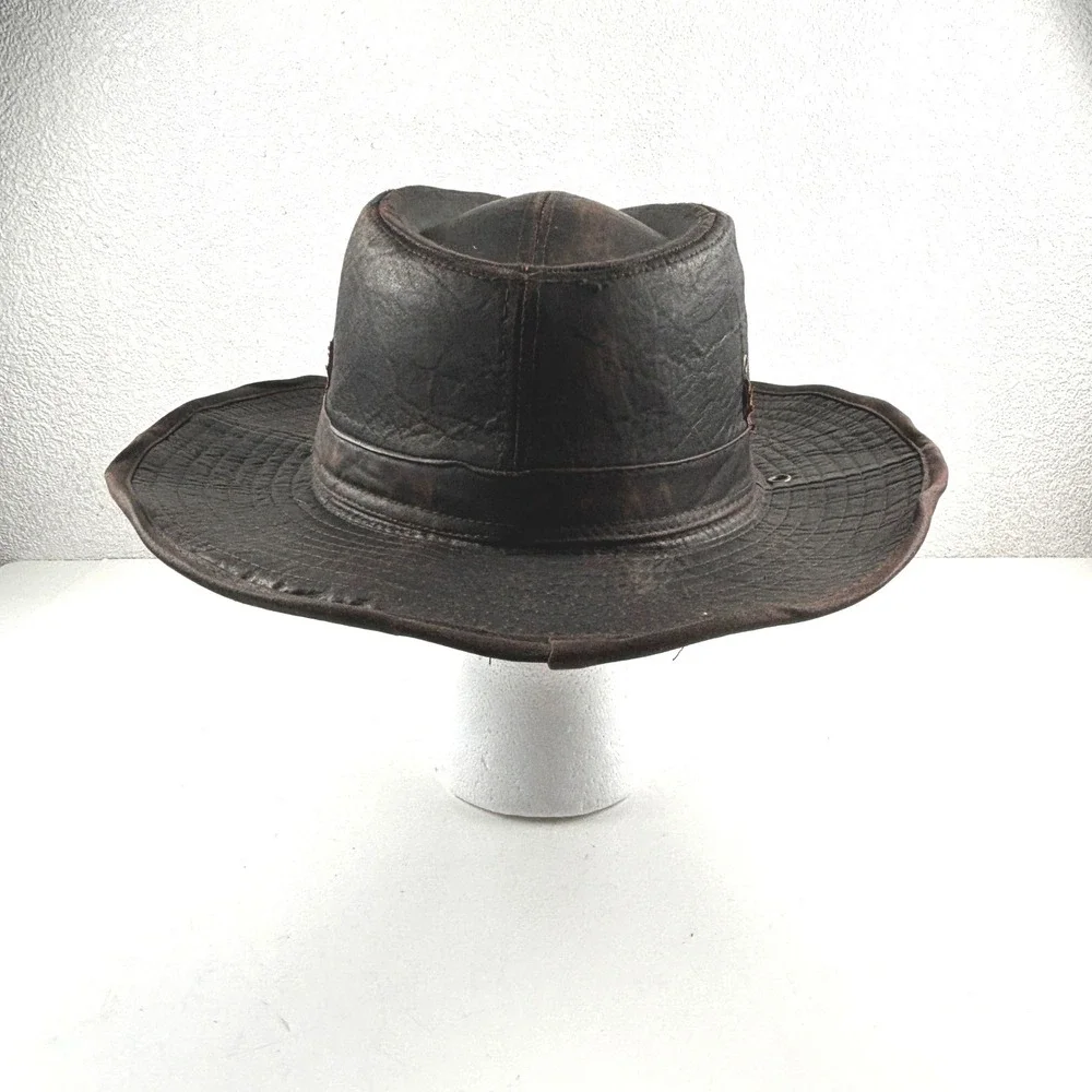 Gold Coast Sunwear Outback Safari‎ Hat Mens OS Brown Weathered Cotton